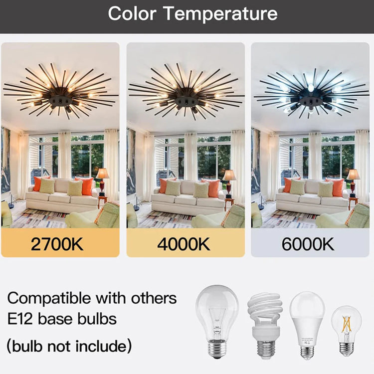 Moderne uregelmæssigt jernværksloftslys