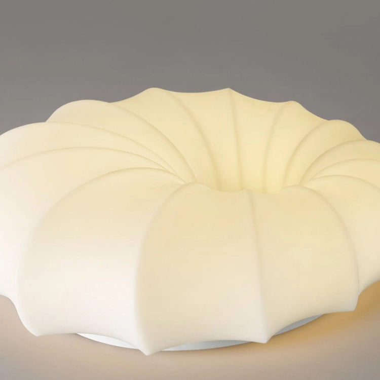 Minimalistisk cremet græskar Flush Mount Light