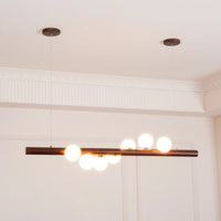 Noordse houten hanglamp