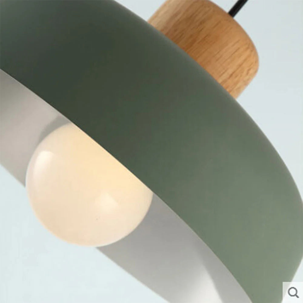 Lampe à suspension ronde moderne en métal