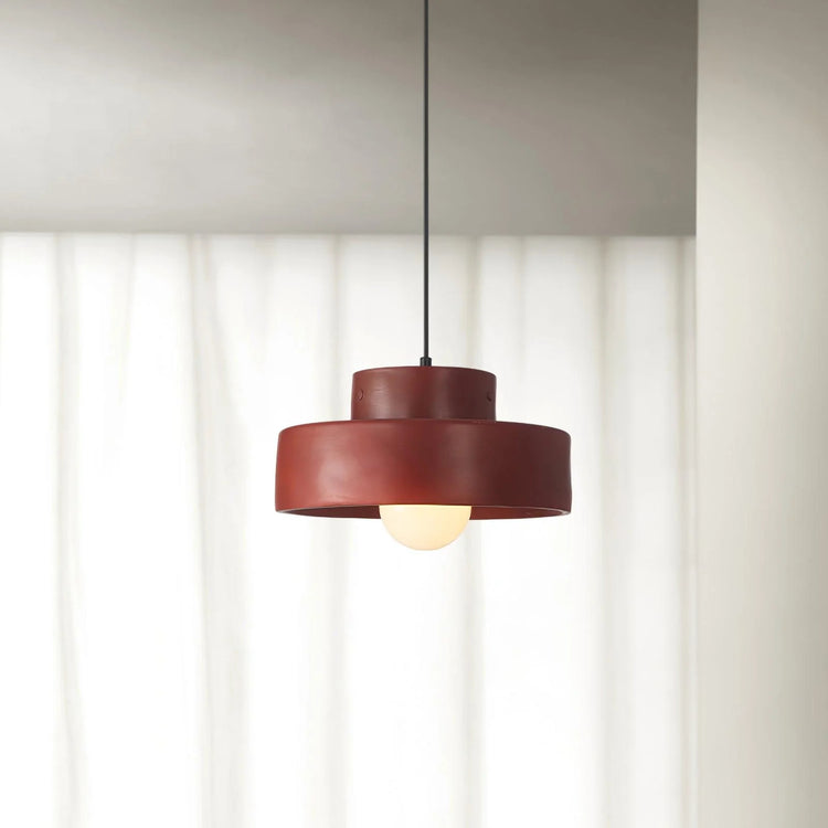Contemporary Circle Resin Pendant Light
