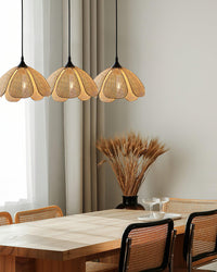 Rattan Blossom Pendant Light
