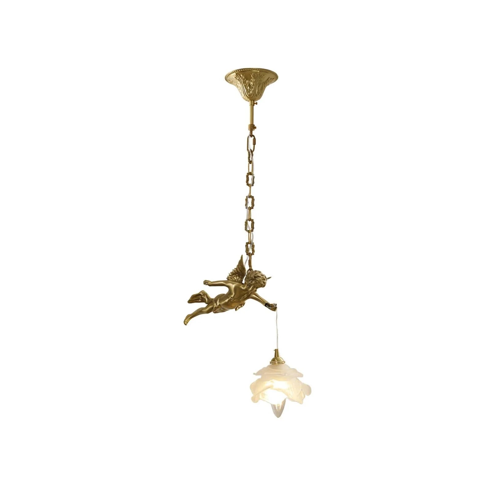 Vintage Angel Copper Pendel Light