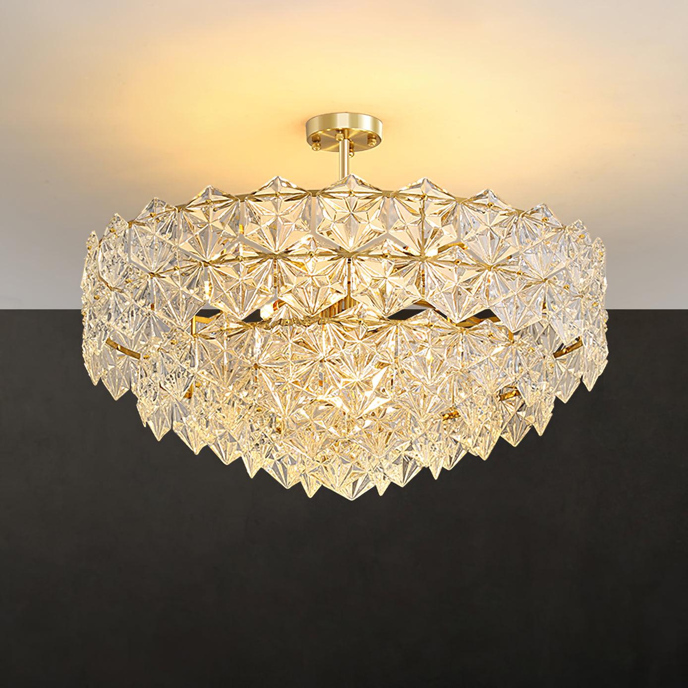 Lampadario di cristallo del gelo