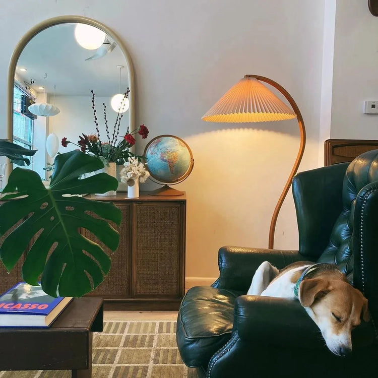 Retro Scandic Arc Metal Gulvlampe