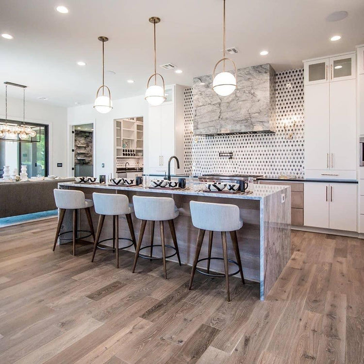 Elegant rund glaspendel