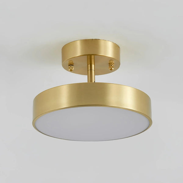 Elegant Disk Kobber Loftslampe