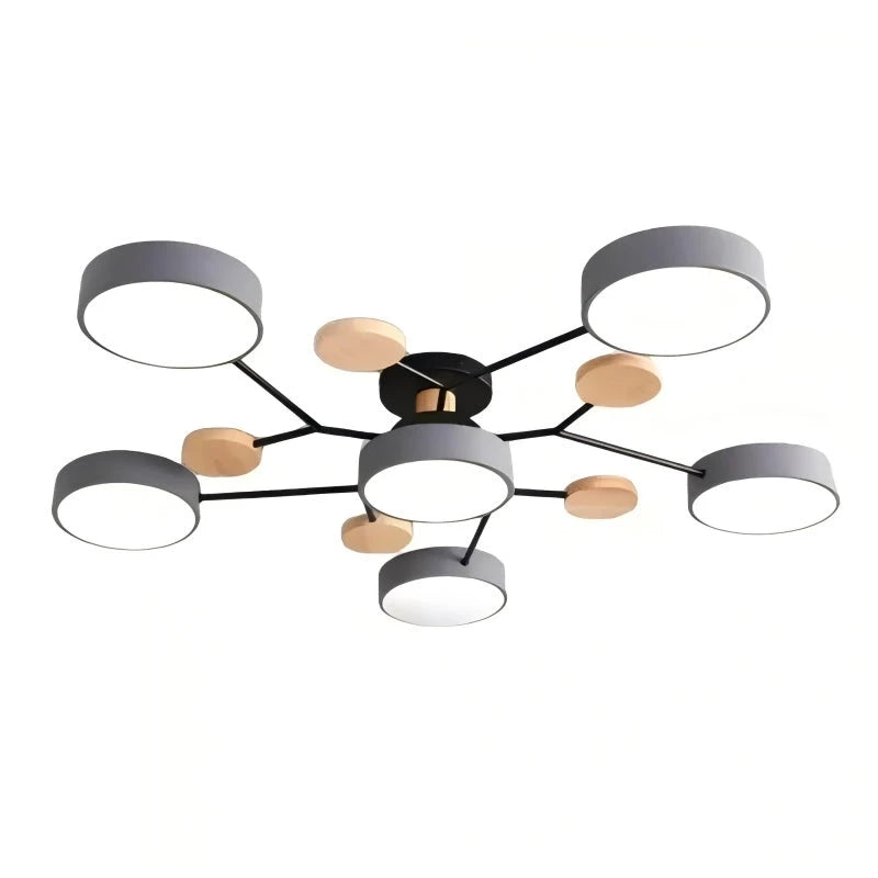 Plafoniera a LED circolare moderna in acrilico nordico