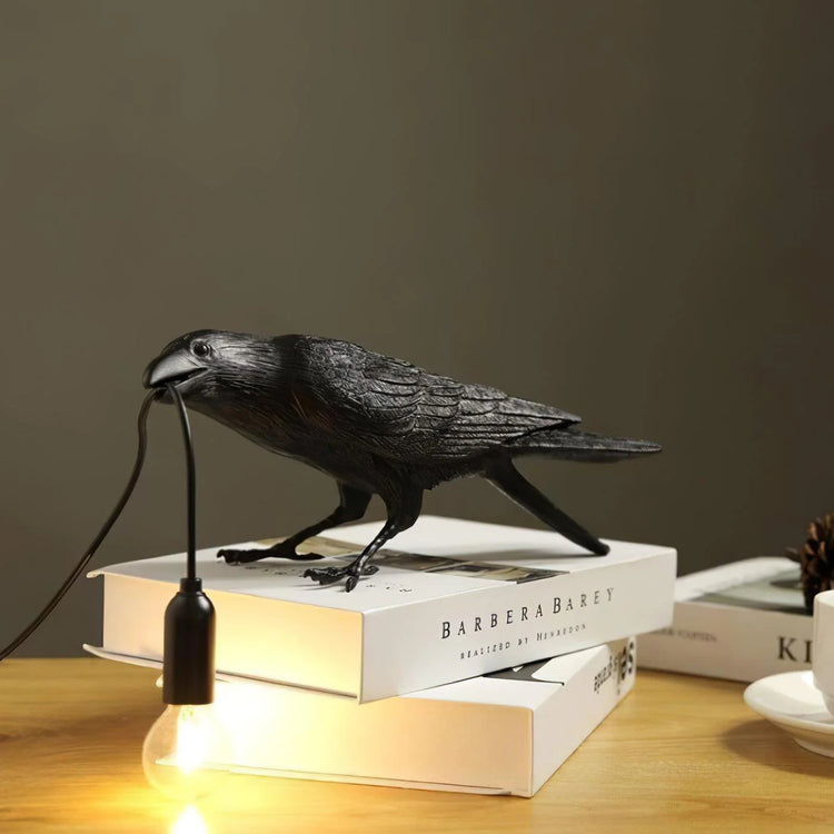 Trendy Crow Resin Bordlampe