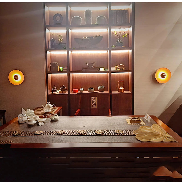 Moderne Disc-lignende Ironwork Wall Light