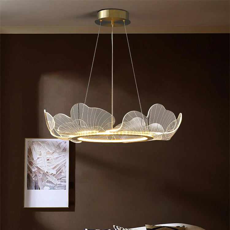 Oceanic Round Acrylic Chandelier