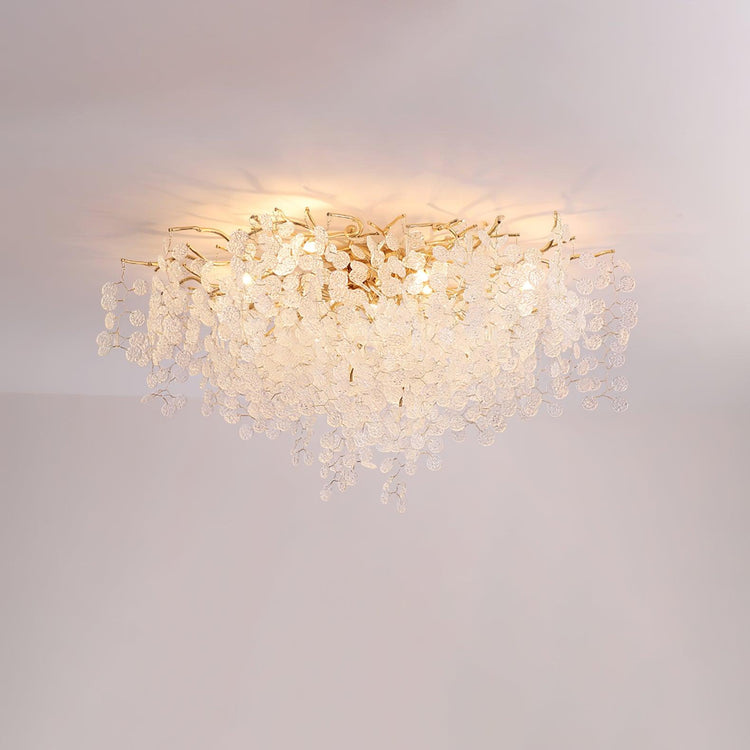 Elegant Blooming Glass Ceiling Light