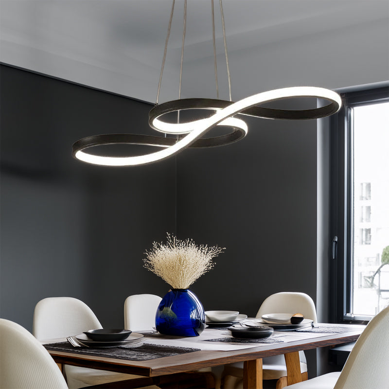 Lampada a sospensione a LED dal design moderno con note musicali