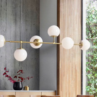 Modern Glass Orb Pendant Light