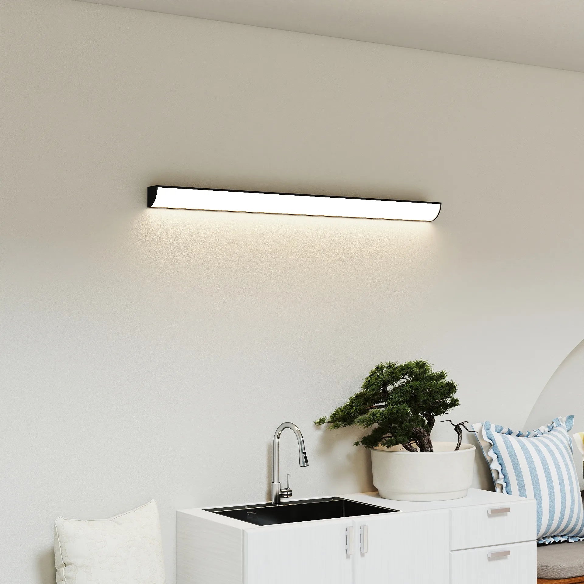 Moderne, minimalistische, wasserdichte LED-Wandleuchte für den Außenbereich