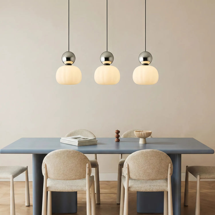 Glarefusion Creme Art Deco Pendel