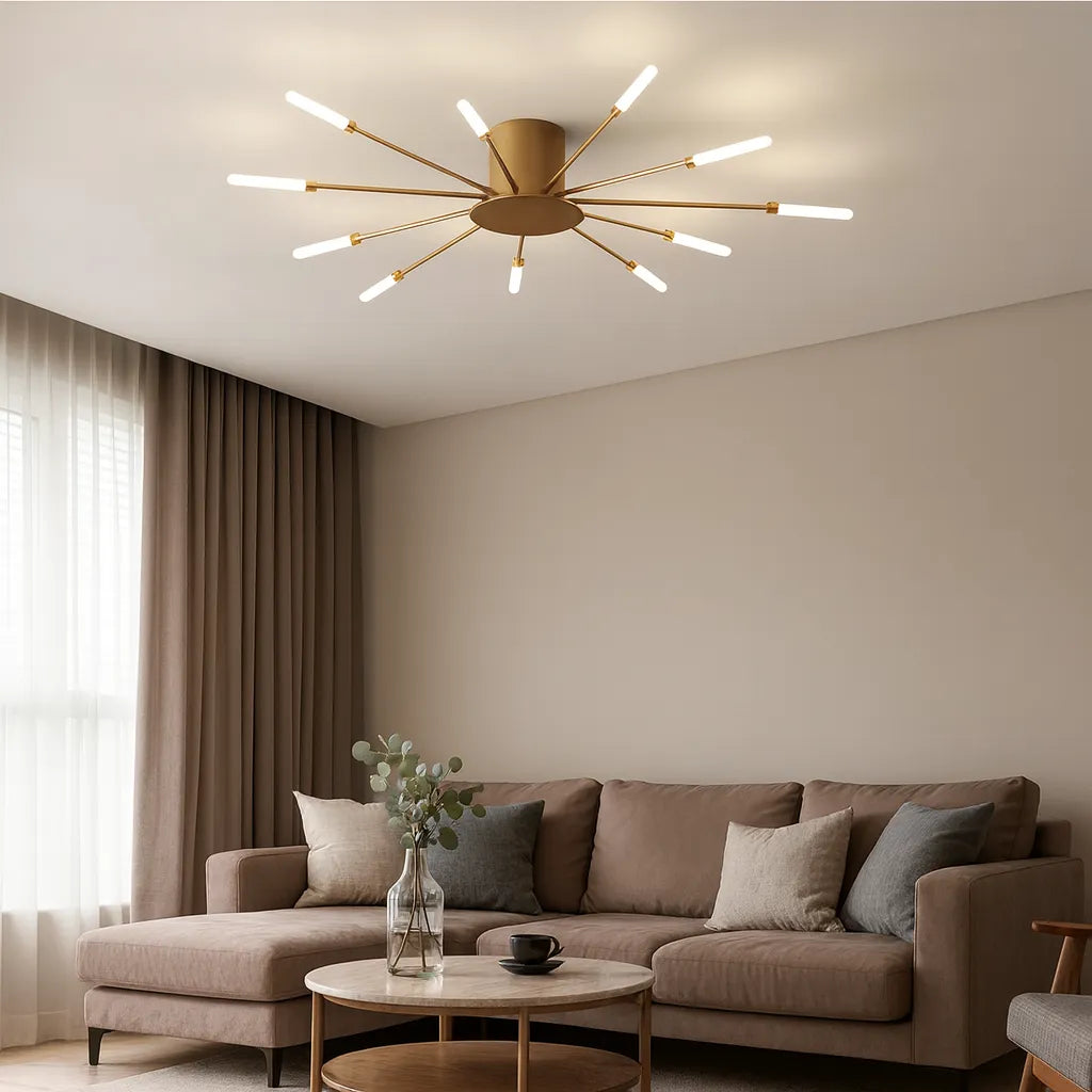 Luci da soffitto con fuochi d'artificio