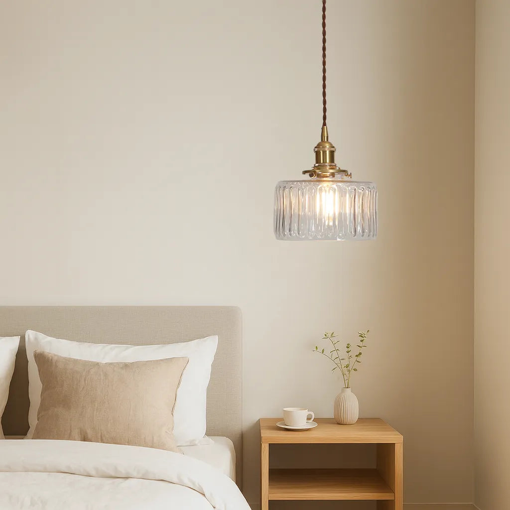 Vintage krystal hængende lampe