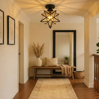 Glarefusion Vintage Star Shape Ceiling Light