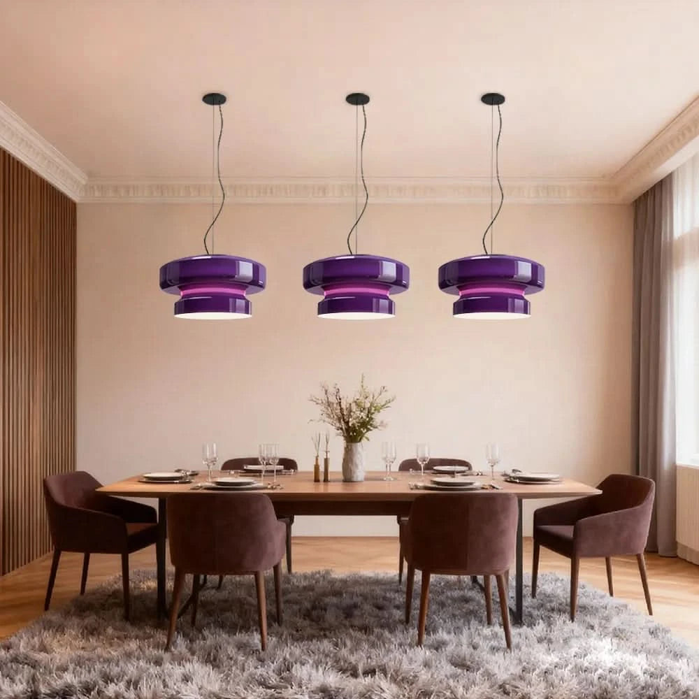 Glarefusion Creative Taklampa i målat glas