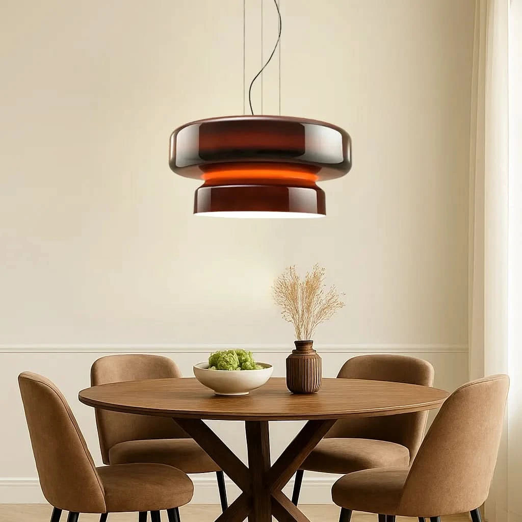 Glarefusion Creative Taklampa i målat glas