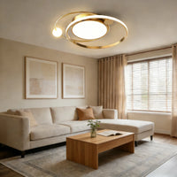 Stilfuld rund akryl loftslampe