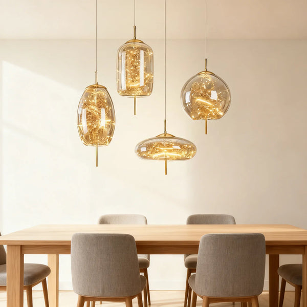 Moderne udsøgt glas pendel