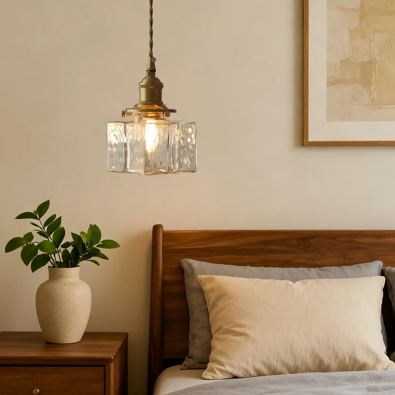 Glarefusion Modern Retro Glas Pendellampa