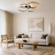Elegante lampada da soffitto ad anello nordico