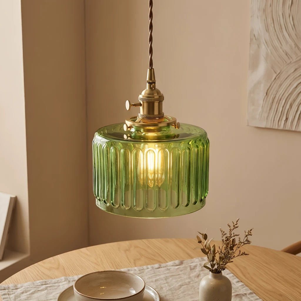 Lampadario in vetro unico e creativo vintage nordico