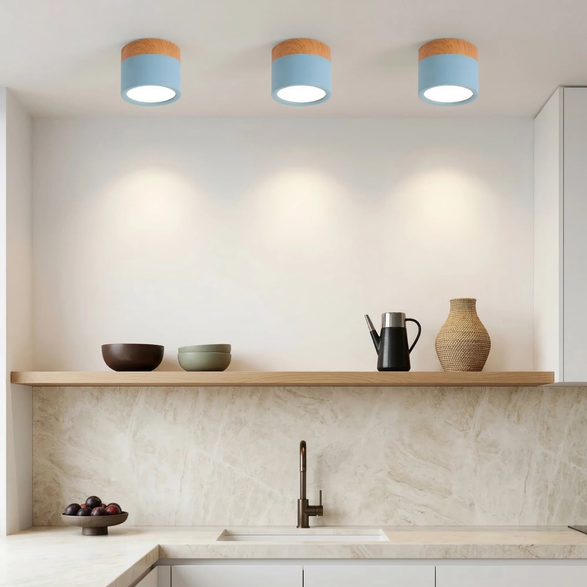 Plafoniera LED a cilindro semplice nordico