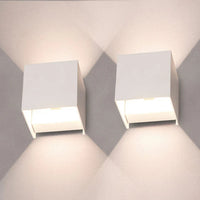 Moderna luce murale a LED cubo regolabile