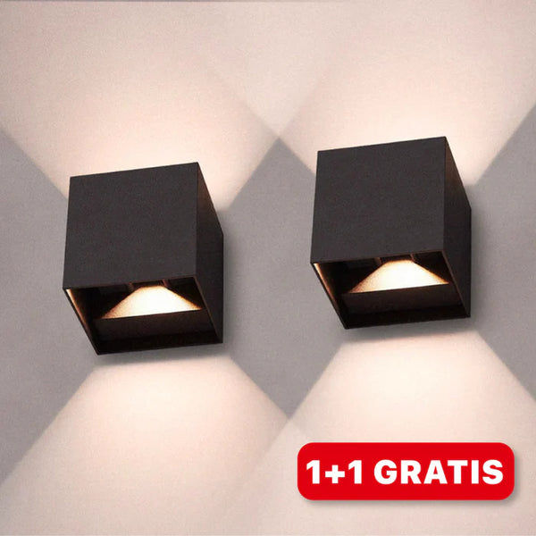 Moderne verstellbare Würfel -LED -Wandleuchte