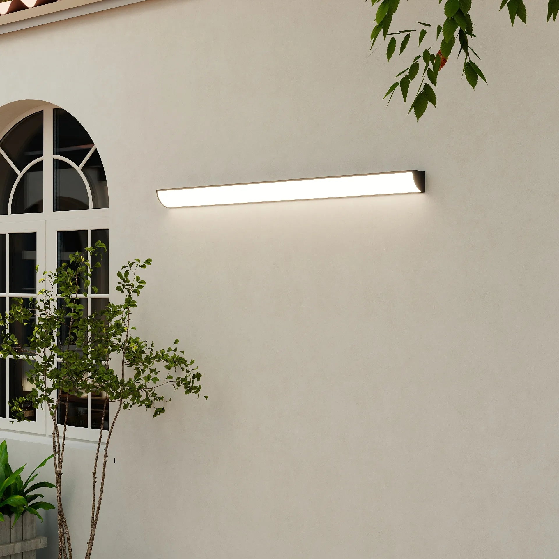 Moderne, minimalistische, wasserdichte LED-Wandleuchte für den Außenbereich