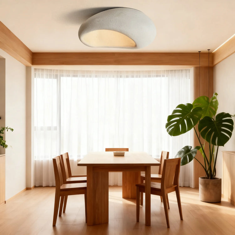 Moon-Shaped FlushMount Ceiling Light