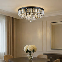 Moderne krystal rund loftslampe