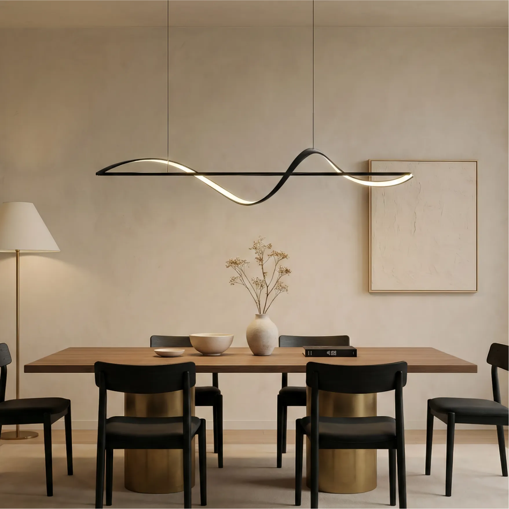 Lampada a sospensione da ristorante moderna e creativa dalle linee semplici italiane