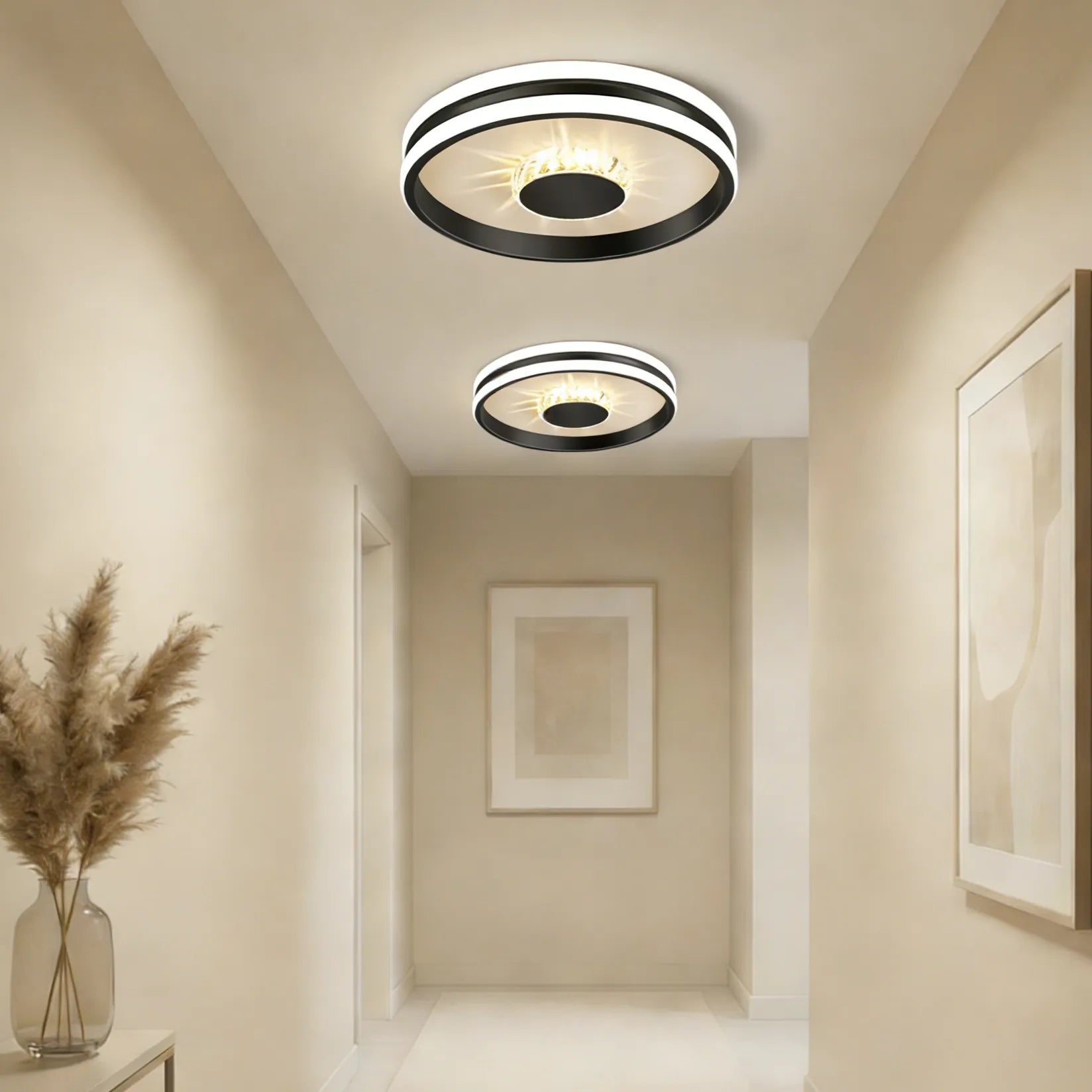 Modern Chic Crystal Ceiling Light