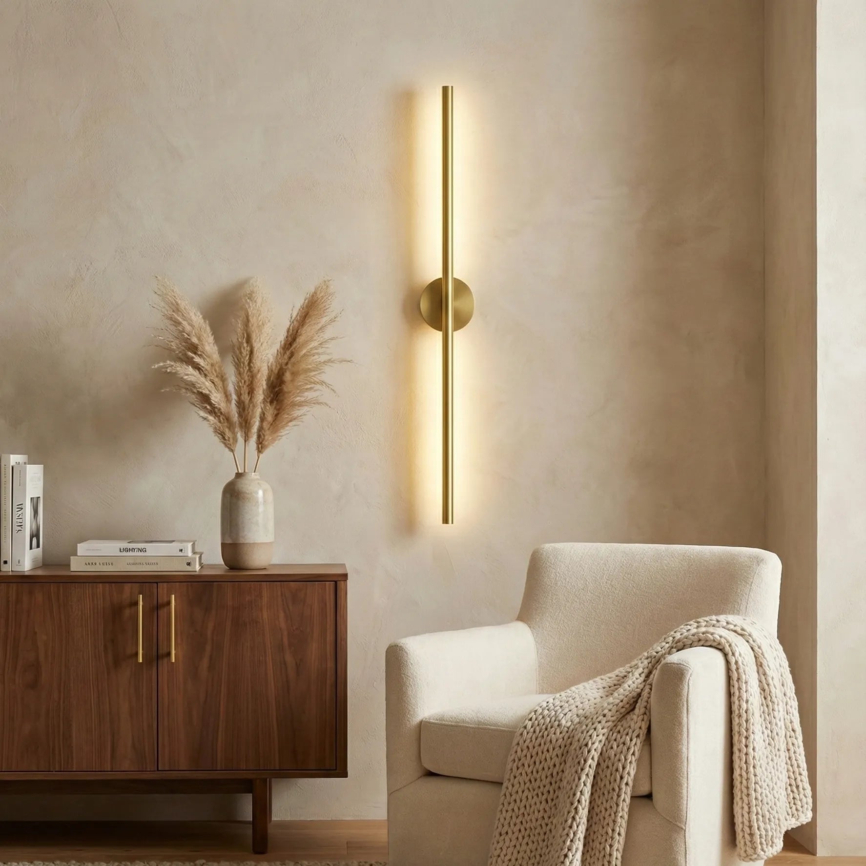 Applique murale élégante en métal SlimLine