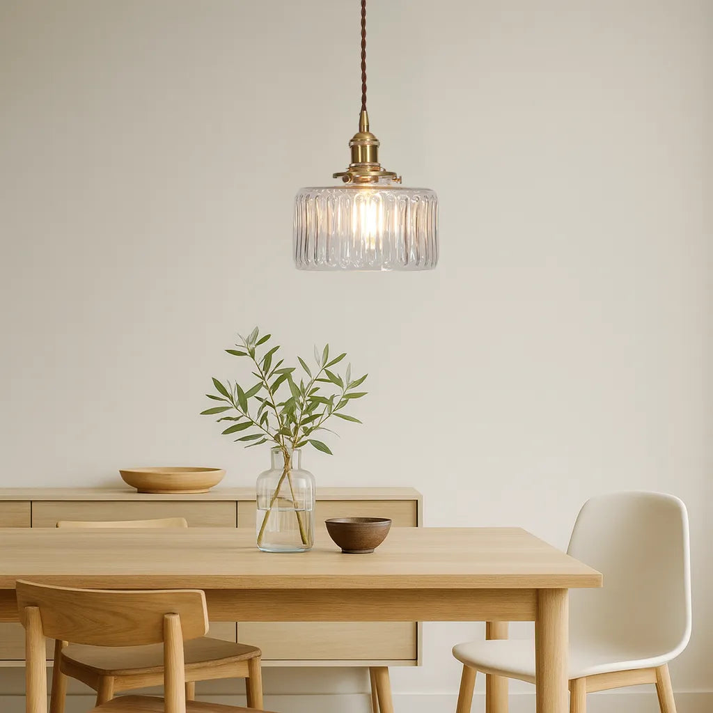 Vintage krystal hængende lampe