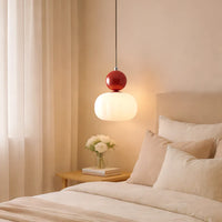 Glarefusion Creme Art Deco Pendel