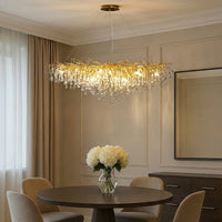Modern Light Luxury Water Drop Crystal Chandelier