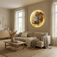 Modern Round Moon Wall Lamp