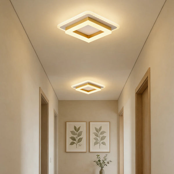 Moderne Kreativ Firkantet Ring Loftslampe