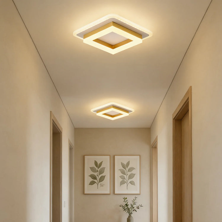 Moderne Kreativ Firkantet Ring Loftslampe