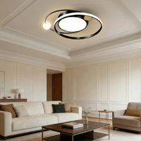 Stilfuld rund akryl loftslampe