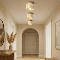 Moderne, kreative Deckenleuchte im cremefarbenen Stil