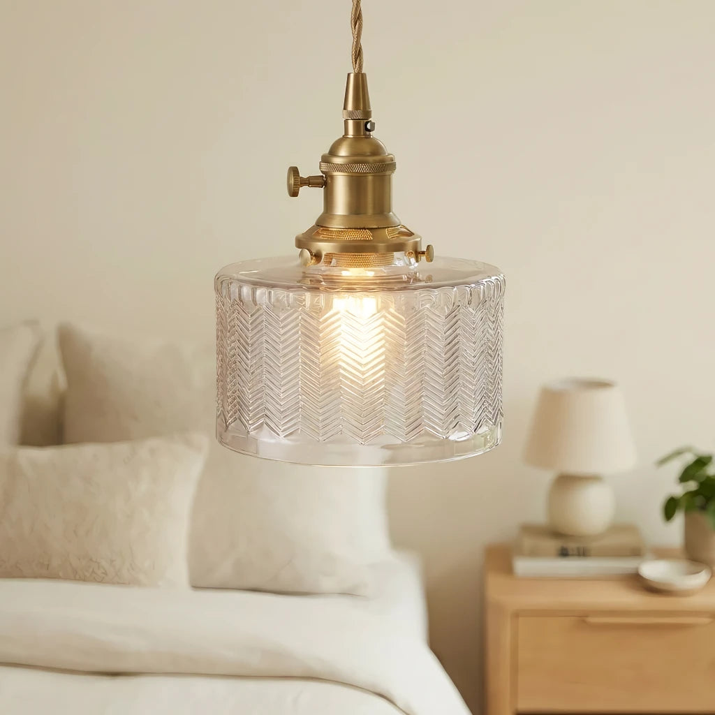 Lampadario in vetro unico e creativo vintage nordico