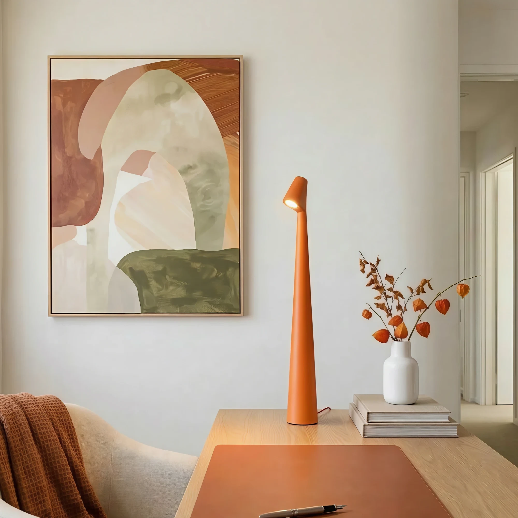 Lampada da tavolo dal design minimalista Glarefusion
