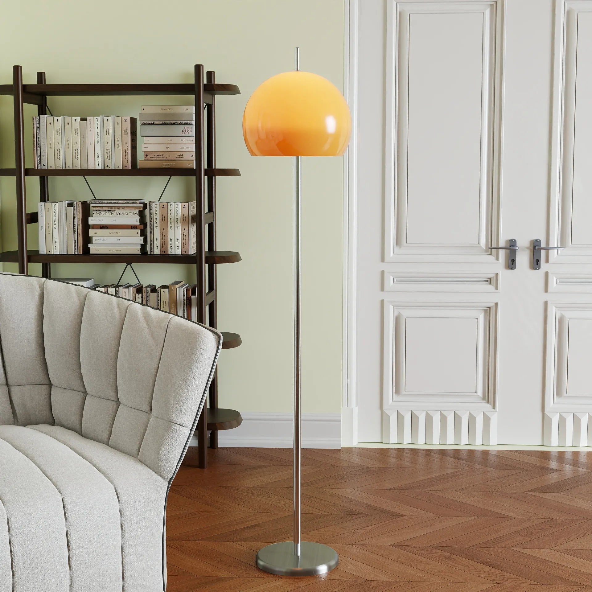 Lampadaire rond en verre tendance